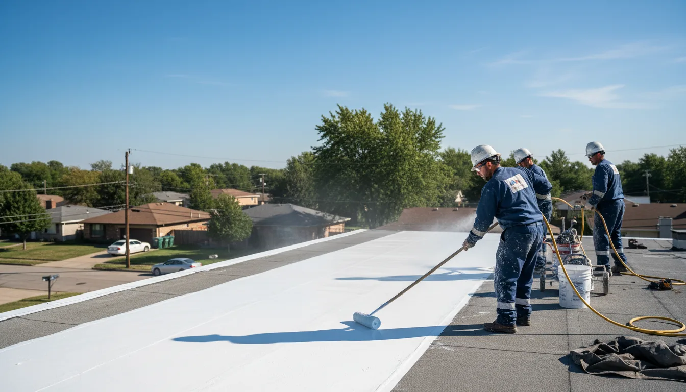 Commercial roof coating in Montgomery Center, VT near me